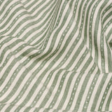 Schumacher Mathis Ticking Stripe Sage Fabric
