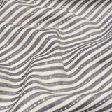 Schumacher Mathis Ticking Stripe Carbon Fabric