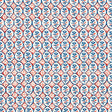 Schumacher Josiane Floral Rouge & Navy Fabric
