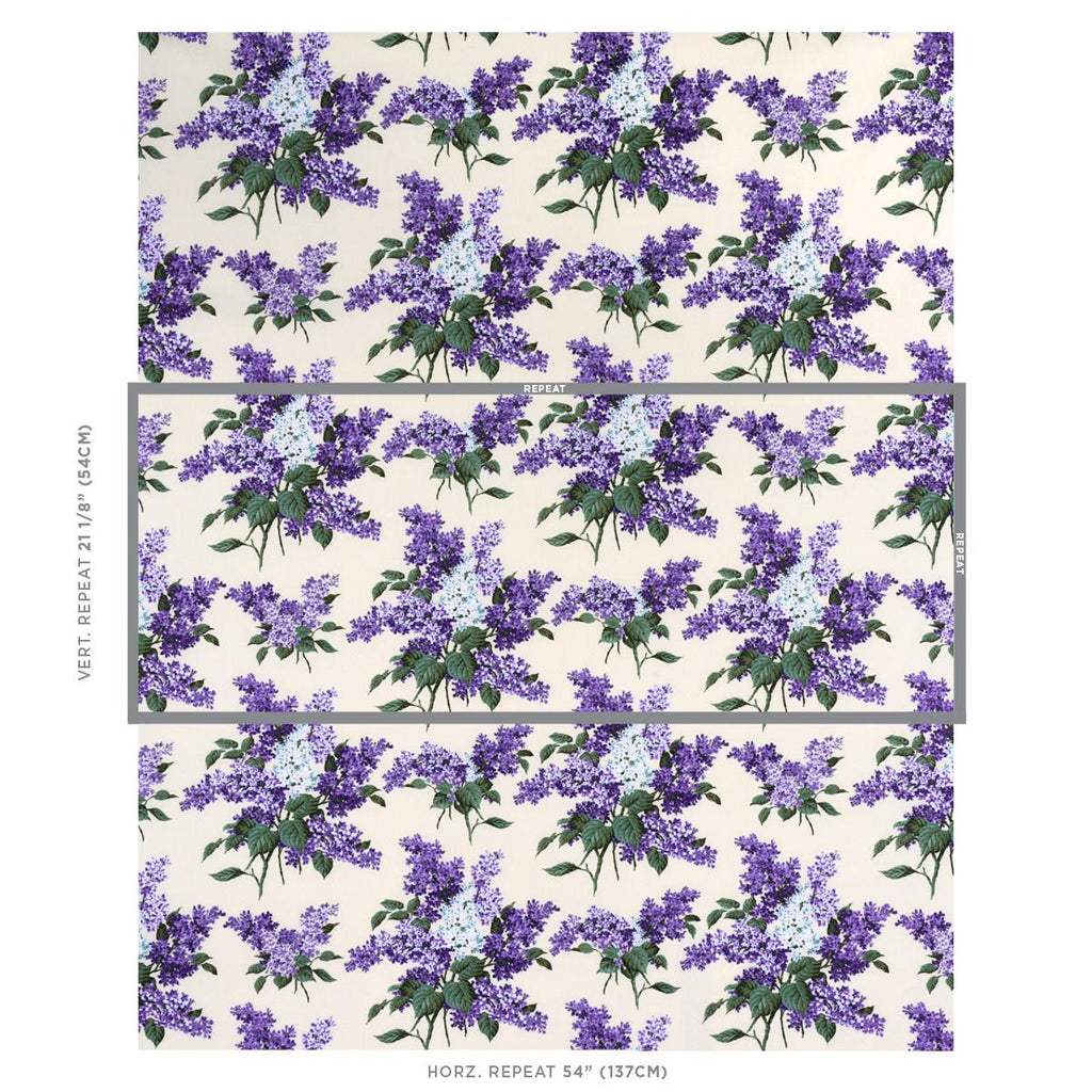 Schumacher Proust'S Lilacs Purple Fabric
