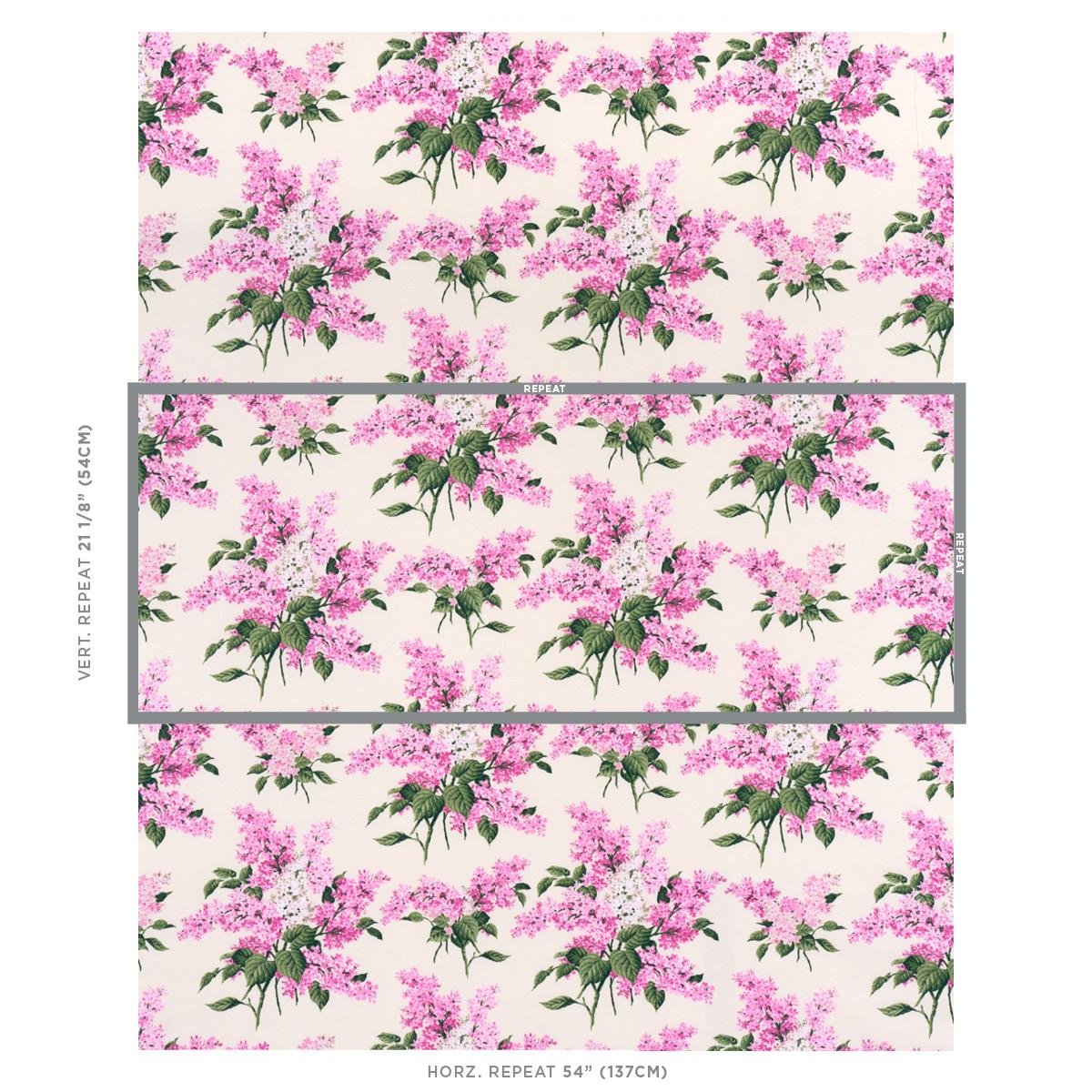Schumacher Proust'S Lilacs Pink Fabric