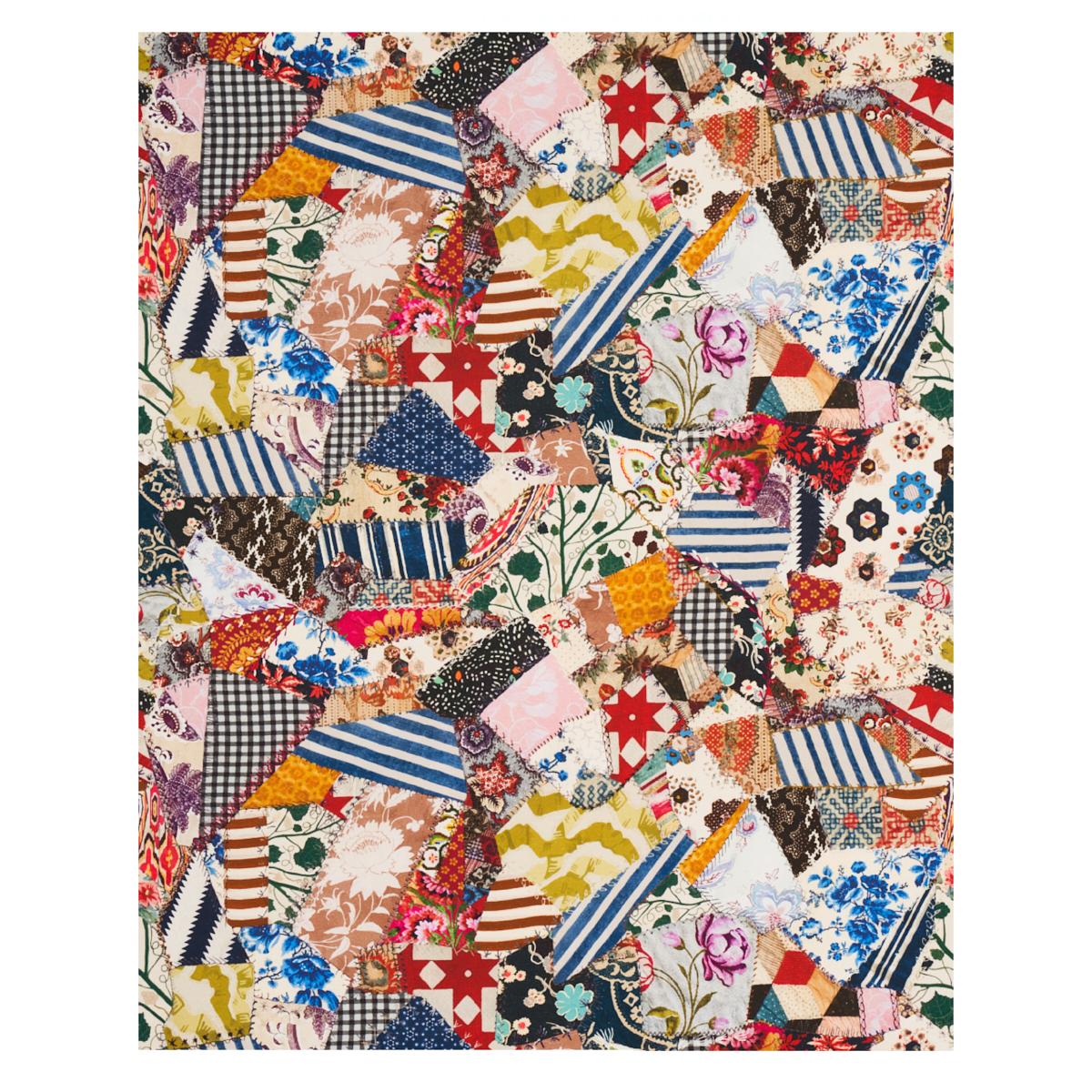 Schumacher Hotch Potch Crazy Quilt Document Fabric