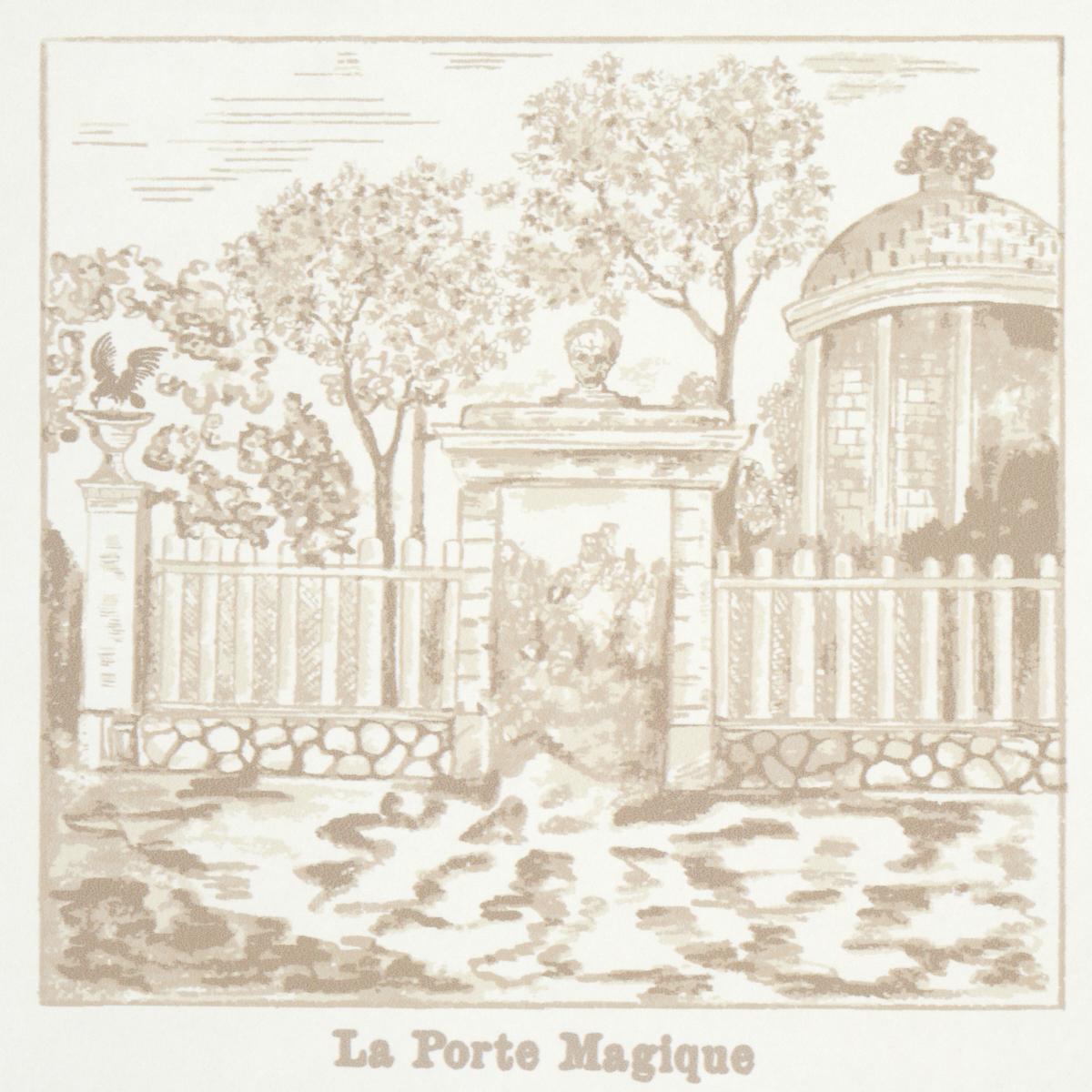 Schumacher Architecturra Ivory Wallpaper