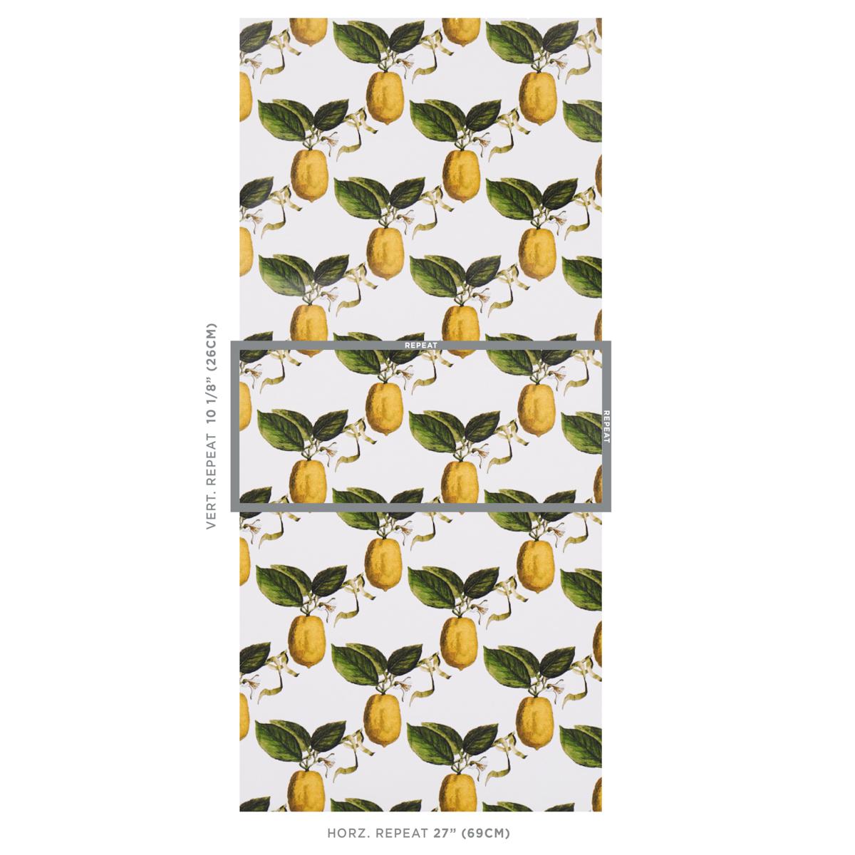 Schumacher Le Citron Ivory Wallpaper