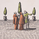 Schumacher Piazza Firenze Panel Set Document Wallpaper