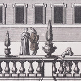 Schumacher Piazza Firenze Panel Set Grisaille Wallpaper