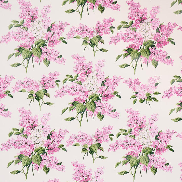 Schumacher Proust'S Lilacs Pink Wallpaper