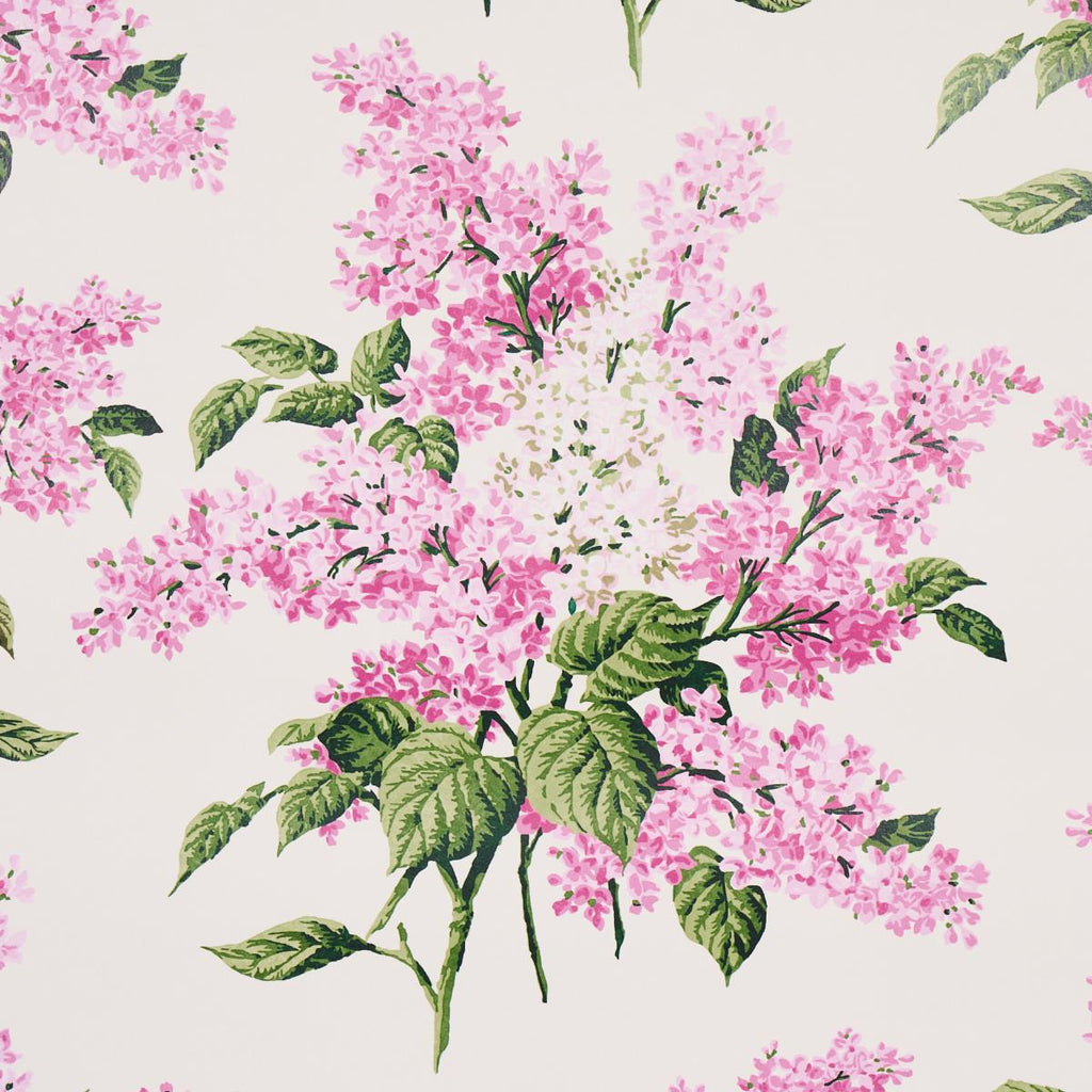 Schumacher Proust'S Lilacs Pink Wallpaper