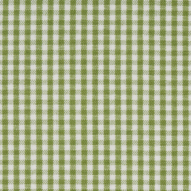 Schumacher Barnet Cotton Check Leaf Fabric