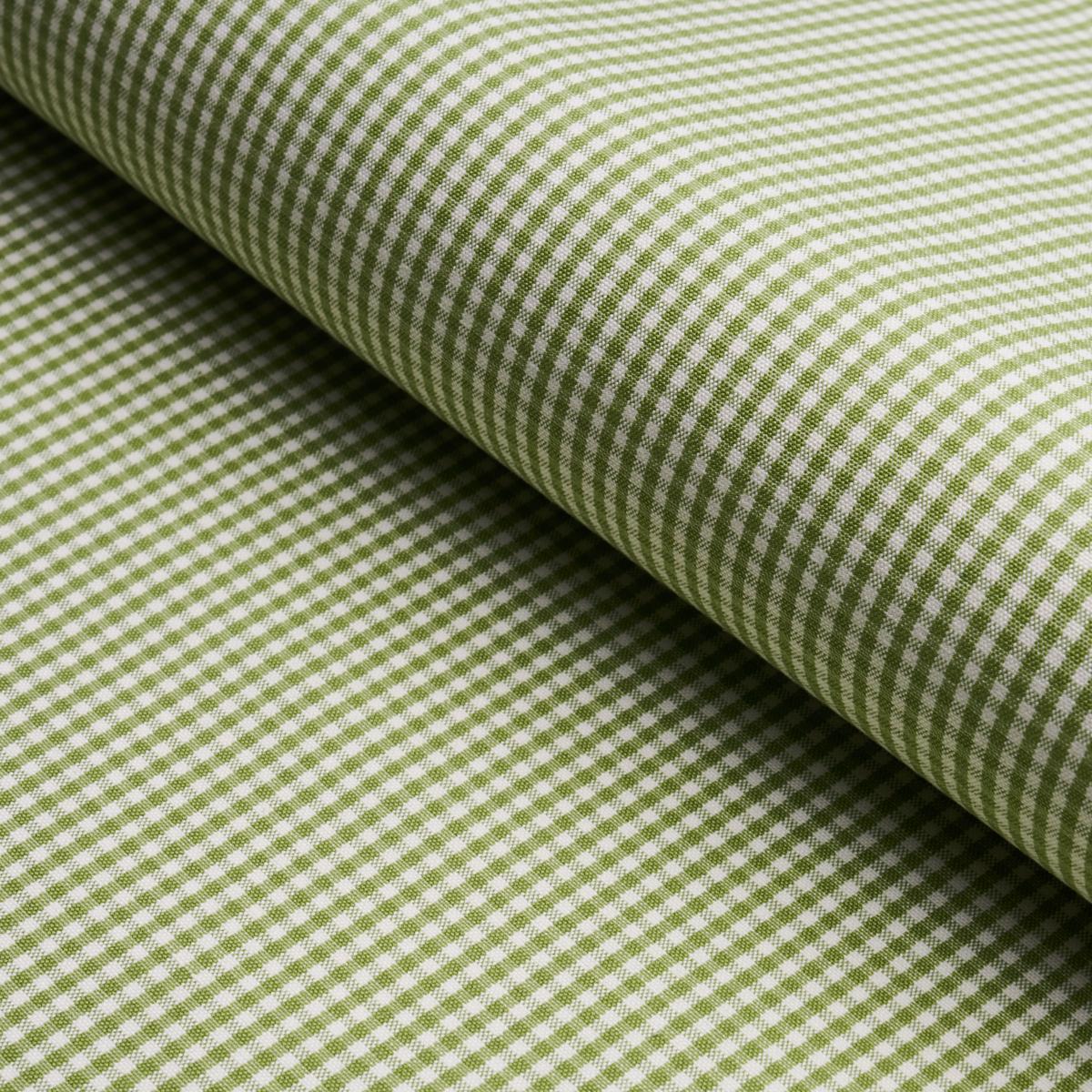 Schumacher Barnet Cotton Check Leaf Fabric