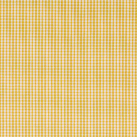 Schumacher Barnet Cotton Check Yellow Fabric