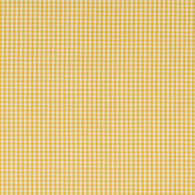 Schumacher Barnet Cotton Check Yellow Fabric