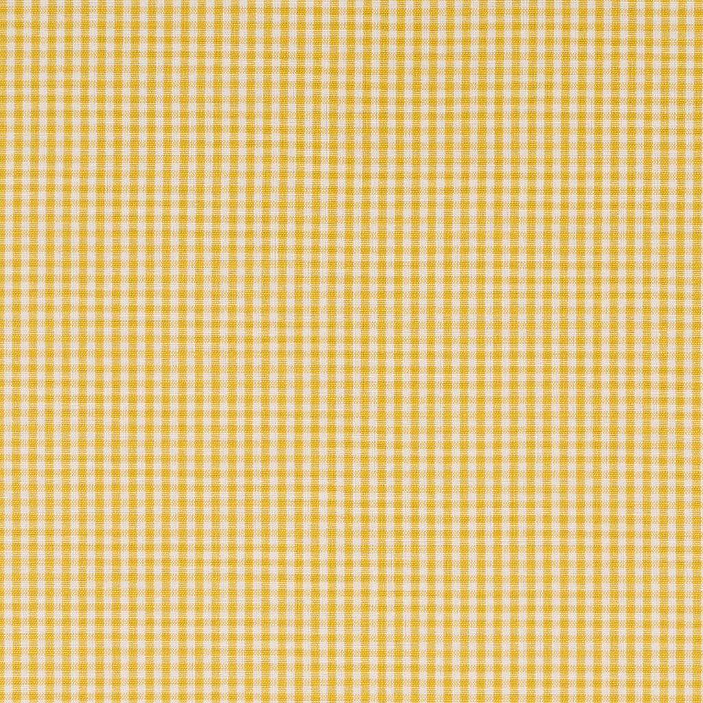 Schumacher Barnet Cotton Check Yellow Fabric