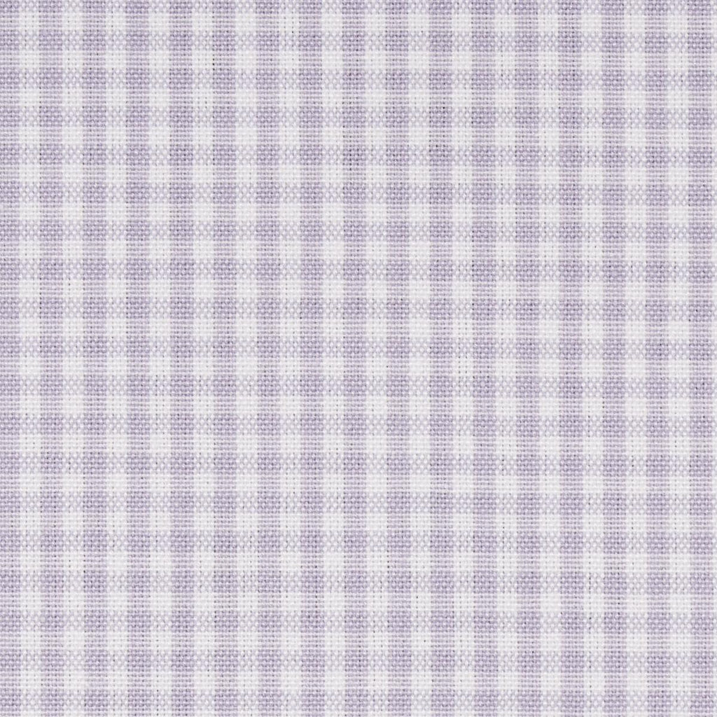Schumacher Barnet Cotton Check Lilac Fabric