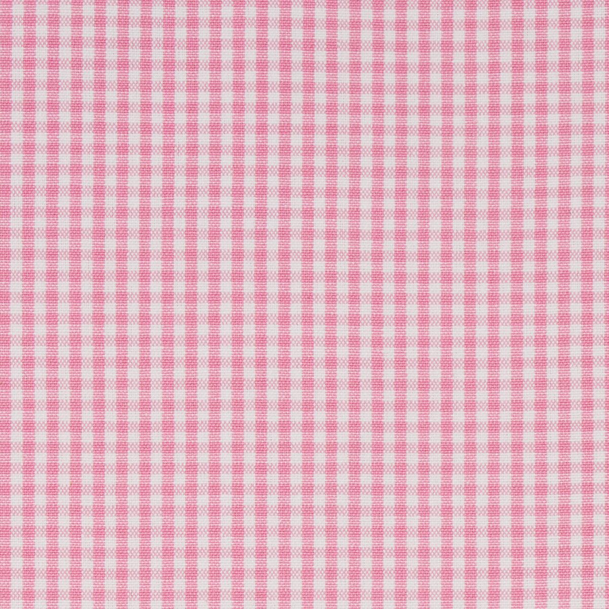 Schumacher Barnet Cotton Check Blush Fabric