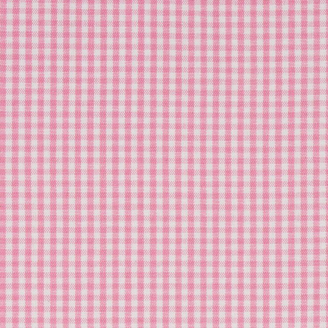 Schumacher Barnet Cotton Check Blush Fabric