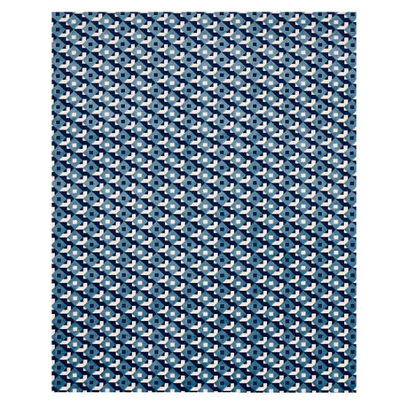 Schumacher Dazzle Ship Velvet Azure Fabric