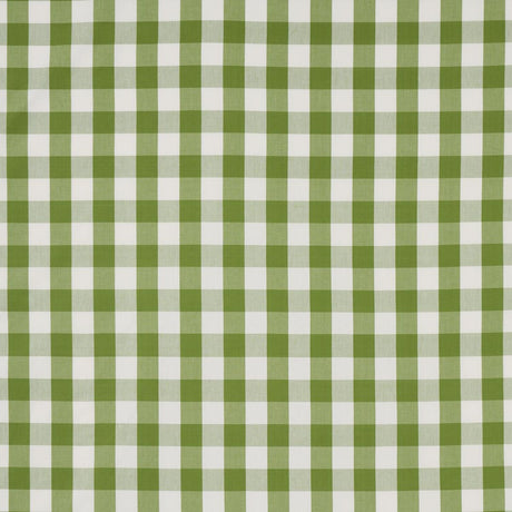 Schumacher Camden Cotton Check Leaf Fabric