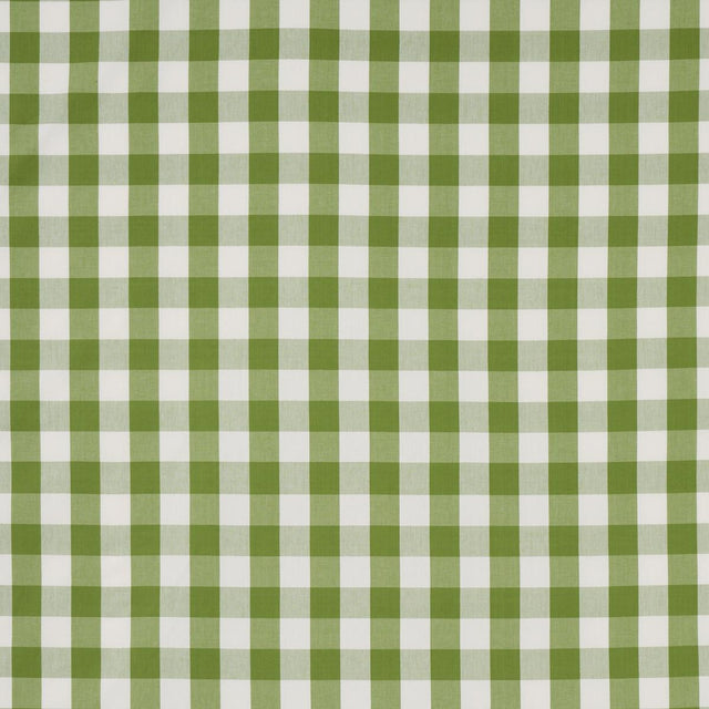 Schumacher Camden Cotton Check Leaf Fabric