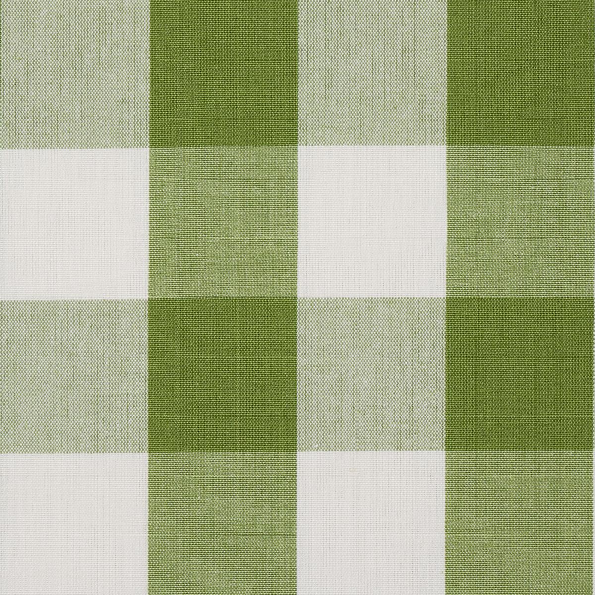 Schumacher Camden Cotton Check Leaf Fabric