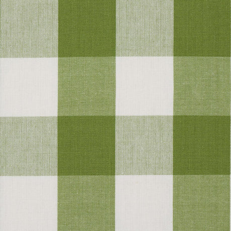 Schumacher Camden Cotton Check Leaf Fabric