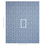 Schumacher Fleurette Denim Fabric