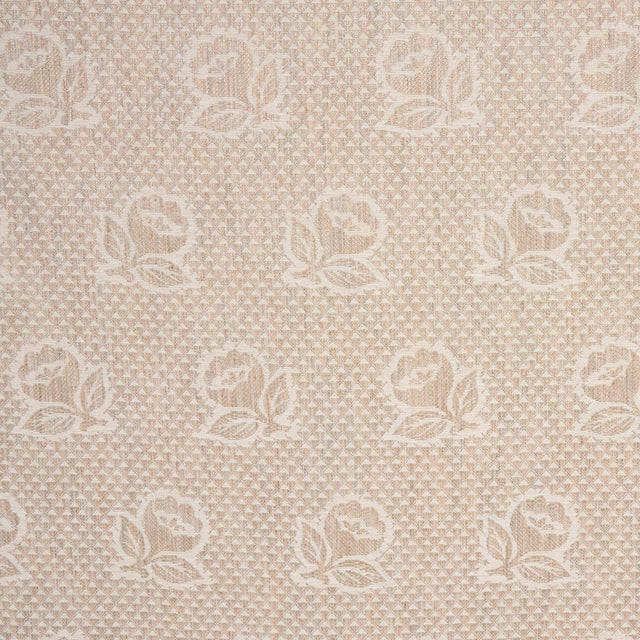 Schumacher Fleurette Natural Fabric
