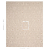 Schumacher Fleurette Natural Fabric