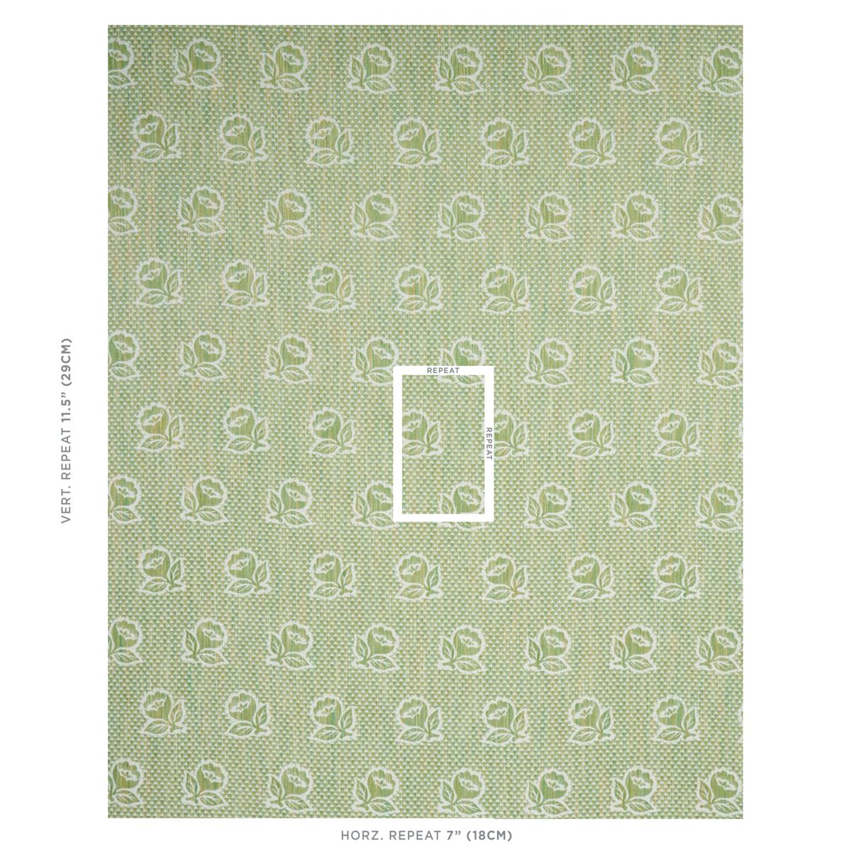 Schumacher Fleurette Leaf Fabric