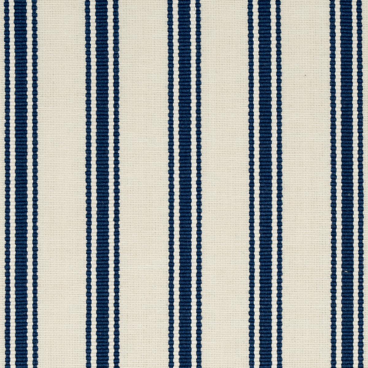 Schumacher Marquet Ticking Stripe Navy Fabric