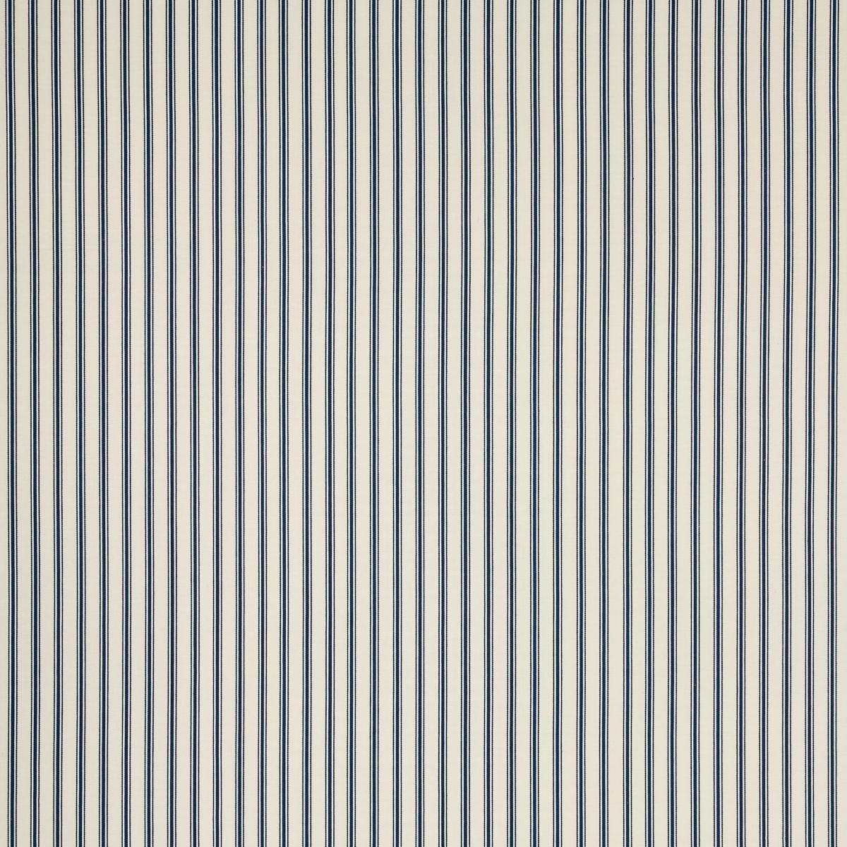 Schumacher Marquet Ticking Stripe Navy Fabric