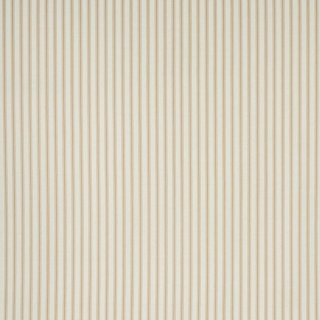 Schumacher Marquet Ticking Stripe Sand Fabric