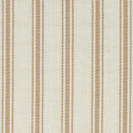 Schumacher Marquet Ticking Stripe Sand Fabric