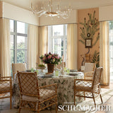 Schumacher Marquet Ticking Stripe Sand Fabric