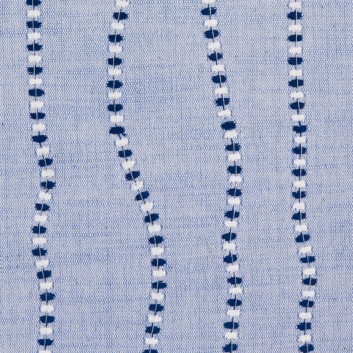 Schumacher Elodie Embroidery Chambray Fabric
