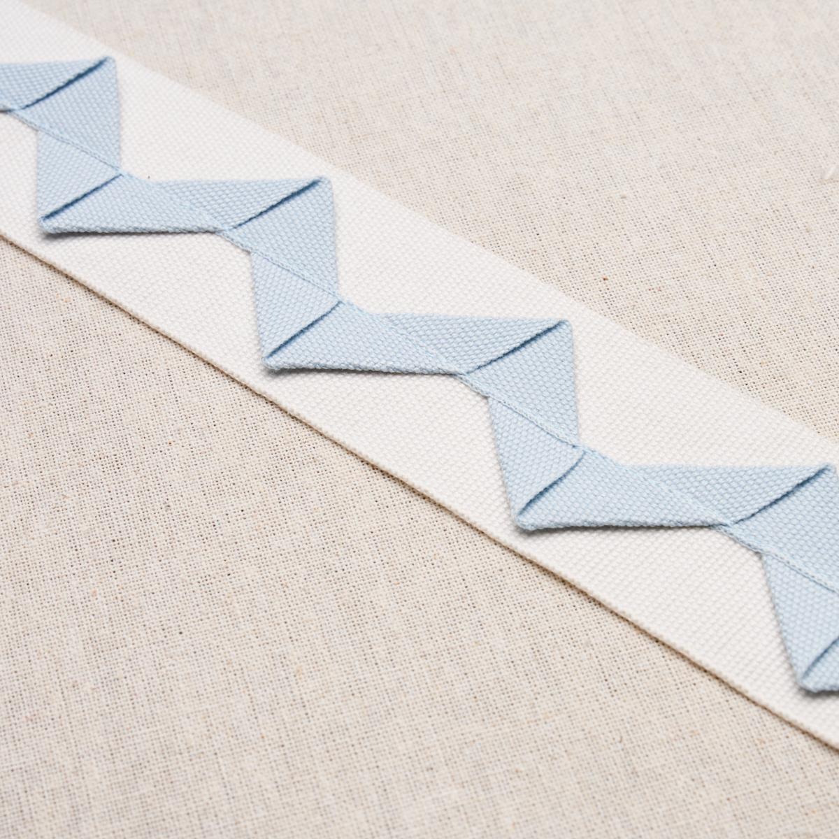 Schumacher Sky On Ivory Lazare Appliqu Tape