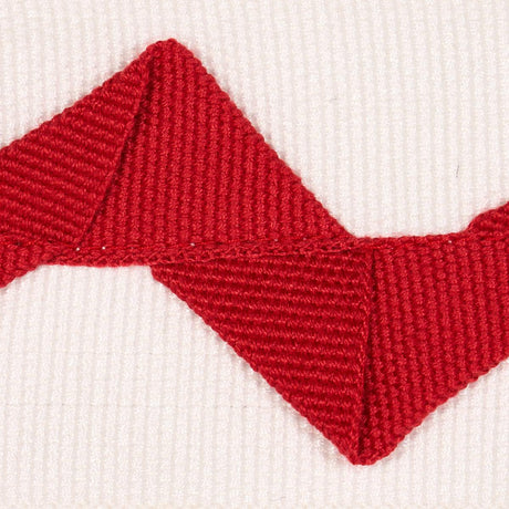 Schumacher Red On Ivory Lazare Appliqu Tape