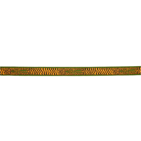 Schumacher Green Le Tigre Embroidered Trim