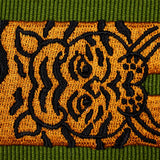 Schumacher Green Le Tigre Embroidered Trim