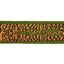 Schumacher Green Le Tigre Embroidered Trim