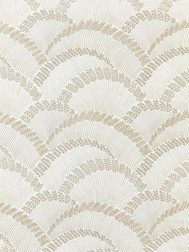 Scalamandre Lovegrass Embroidery Latte Fabric