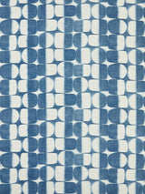 Scalamandre Rift Linen Print Blueprint Fabric