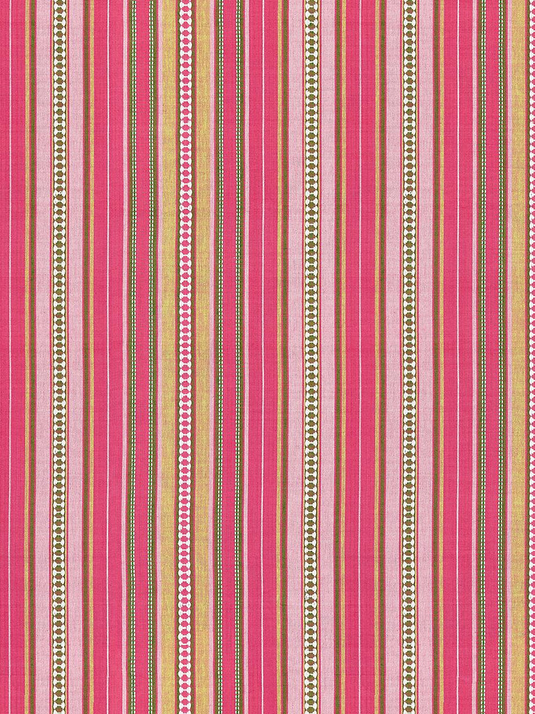 Scalamandre NILE STRIPE ROSE GARDEN Fabric