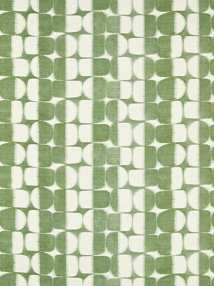 Scalamandre Rift Linen Print Basil Fabric