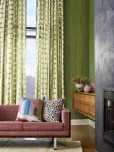 Scalamandre Rift Linen Print Basil Fabric