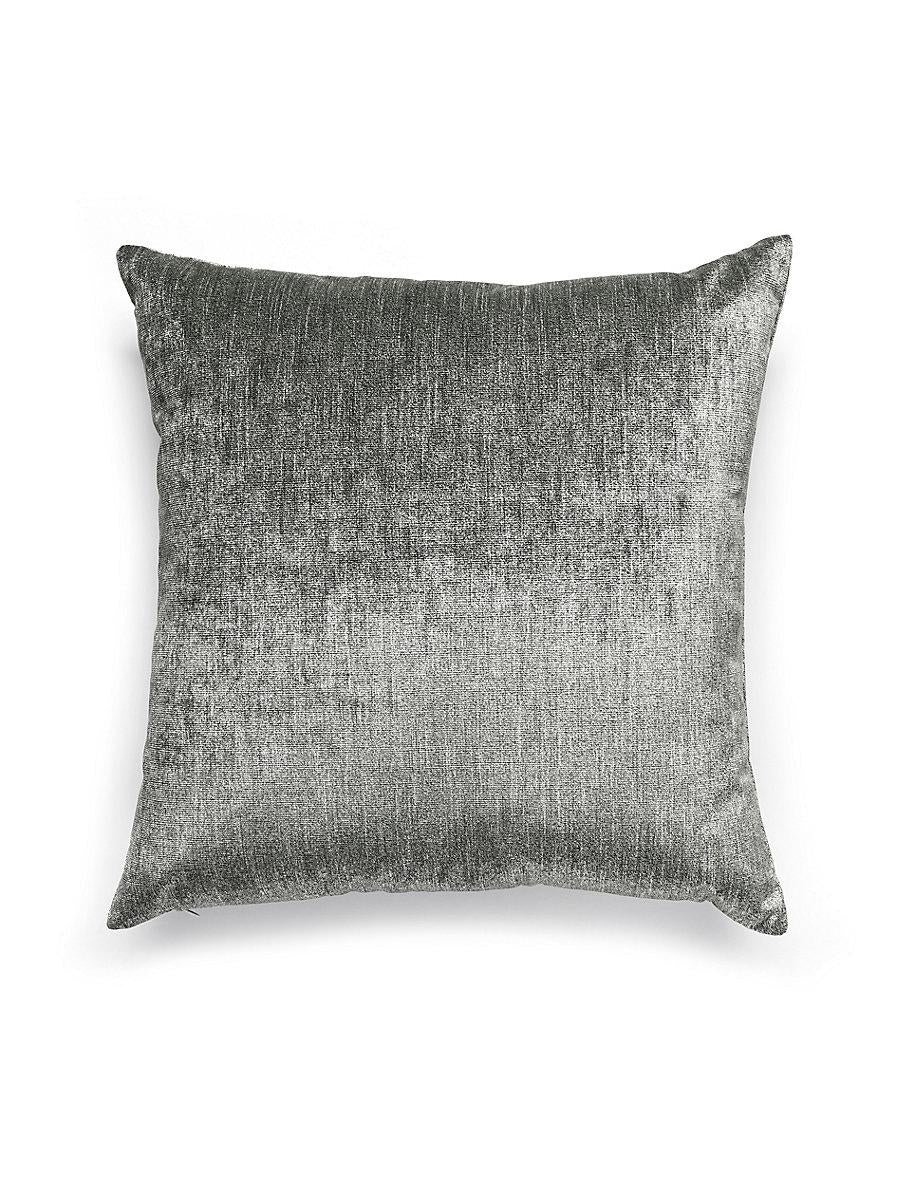 Scalamandre Supreme Velvet 22 X 22 - Stone Decorative Pillow
