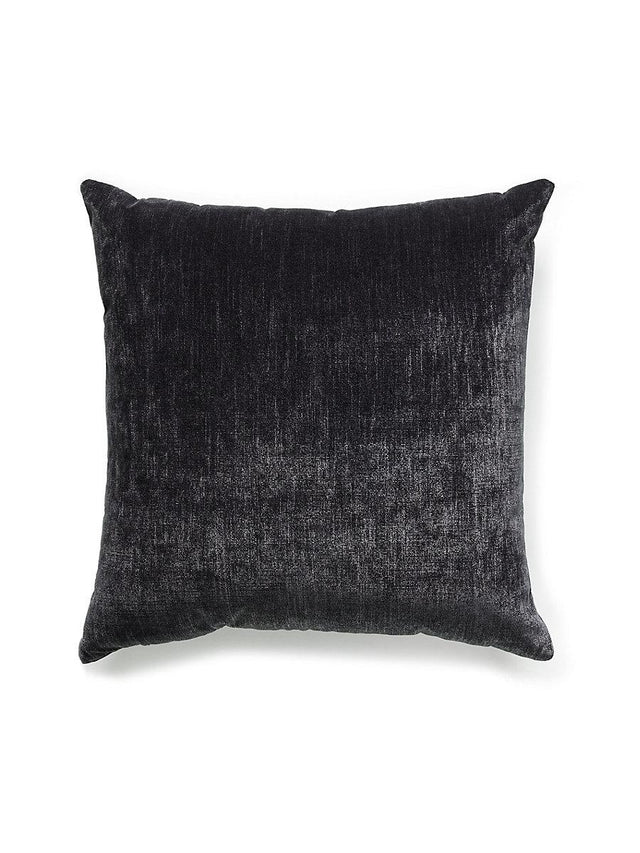 Scalamandre Supreme Velvet 22 X 22 - Pewter Decorative Pillow