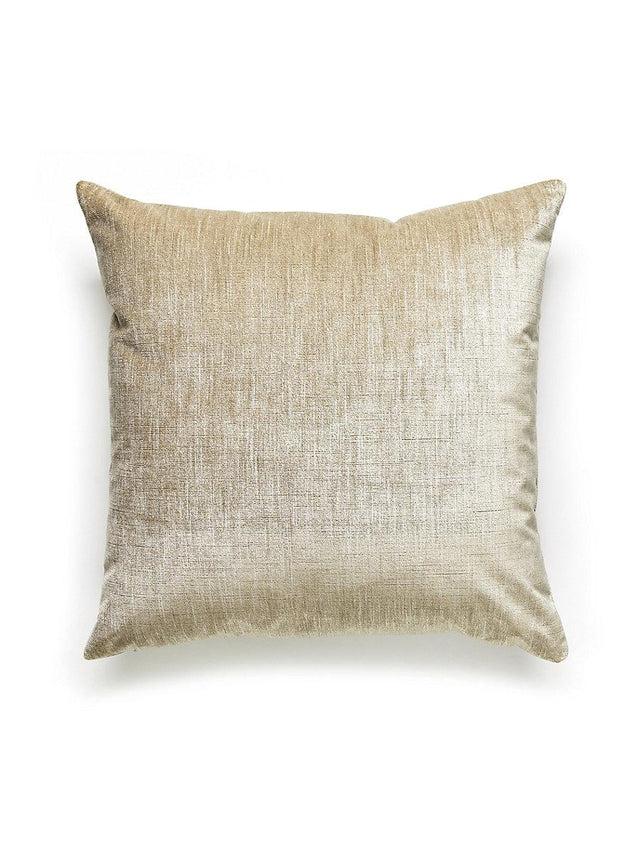 Scalamandre Supreme Velvet 22 X 22 - Almond Buff Decorative Pillow