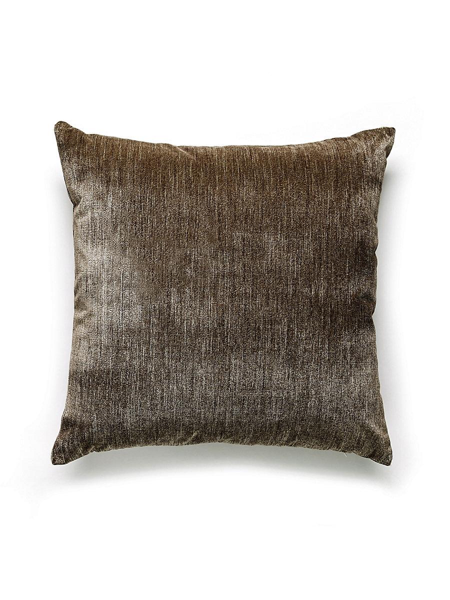 Scalamandre Supreme Velvet 22 X 22 - Walnut Decorative Pillow