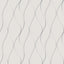Antonina Vella Wavy Stripe White/Silver Wallpaper